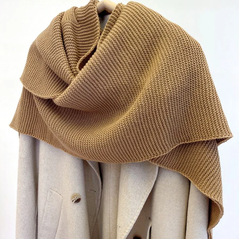 Women Neckerchief Scarf Knitted Shawl Large Neck Warm Solid Color Soft Costume Accessories Winter Lady Capes
Women Neckerchief Scarf Knitted Shawl Large Neck Warm Solid Color Soft Costume Accessories Winter Lady Capes