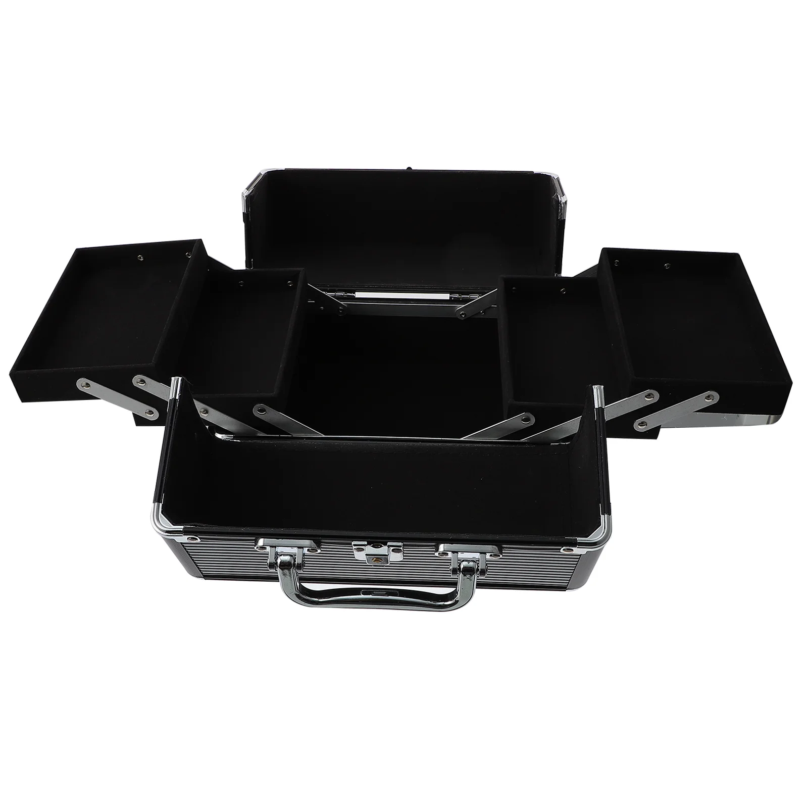 Aluminum Alloy Case Bag Makeup Bags Tool Double Open Storage Holder Organizer Pouch Travel
Aluminum Alloy Case Bag Makeup Bags Tool Double Open Storage Holder Organizer Pouch Travel