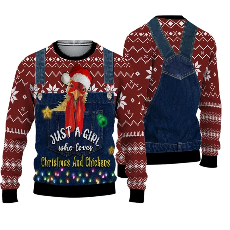 Santa Claus 3D Printing Funny Christmas Sweatshirts Cute Animal Graphic Ugly Christmas Sweater Men Women Fashion New In Sweaters
Santa Claus 3D Printing Funny Christmas Sweatshirts Cute Animal Graphic Ugly Christmas Sweater Men Women Fashion New In Sweaters