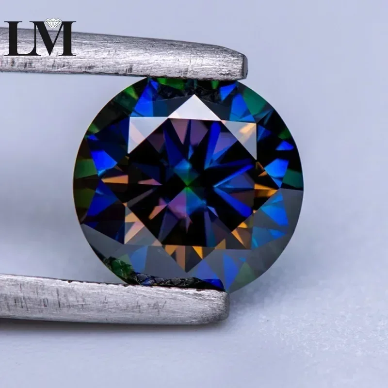 Moissanite Stone Rainbow Purple Round Cut Artificial Gemstone Lab Created Jewelry MakingAttached With GRA Certificate
Moissanite Stone Rainbow Purple Round Cut Artificial Gemstone Lab Created Jewelry MakingAttached With GRA Certificate