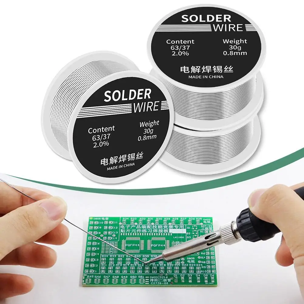 0.8mm Welding Solder Wire High Purity Low Fusion Spot Rosin Core Soldering Wire Roll No-clean FLUX Electronic Maintenance Tool
0.8mm Welding Solder Wire High Purity Low Fusion Spot Rosin Core Soldering Wire Roll No-clean FLUX Electronic Maintenance Tool