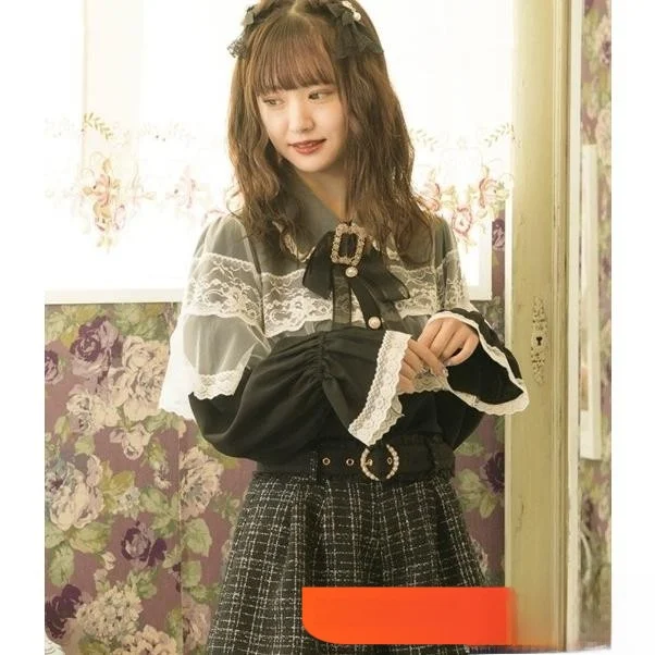 Bla Long Sve Lace irt Coat Non-fading Collar Button Detail Polyester Fiber Pure Color Commute Sle Women's irt
Bla Long Sve Lace irt Coat Non-fading Collar Button Detail Polyester Fiber Pure Color Commute Sle Women's irt