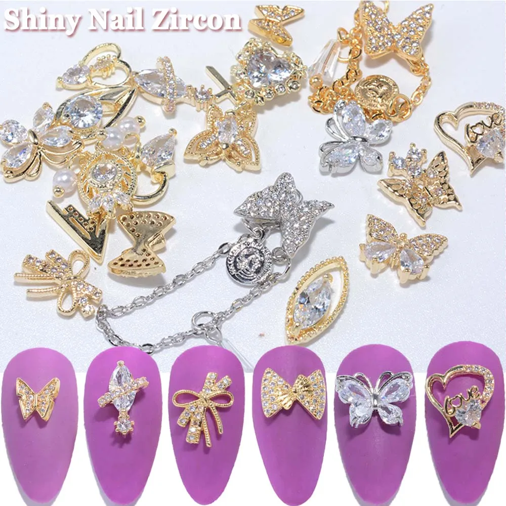 3D Manicure Tools Metal Zircon Diamond Crystal Butterfly Nail Rhinestones Nail Art Jewelry Pendant Chain Nail Art Decorations
3D Manicure Tools Metal Zircon Diamond Crystal Butterfly Nail Rhinestones Nail Art Jewelry Pendant Chain Nail Art Decorations