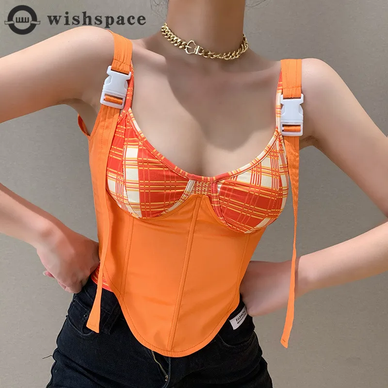 Deep V-neck Waist Strap Vest Women's 2022 Spring New Short Plaid Personalized Strap Sexy Women's Top Blouse
Deep V-neck Waist Strap Vest Women's 2022 Spring New Short Plaid Personalized Strap Sexy Women's Top Blouse