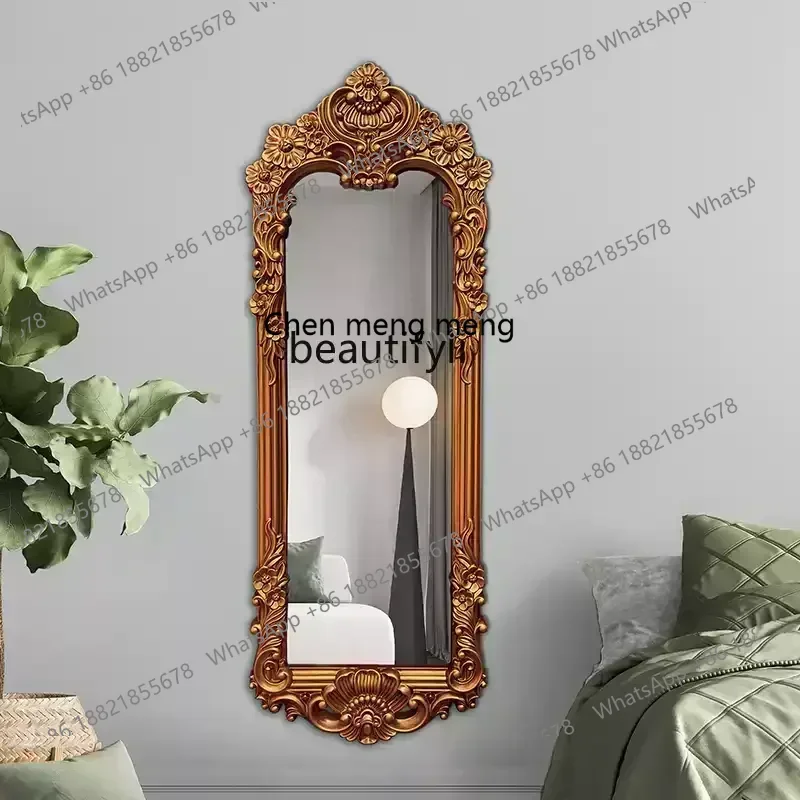 XXZEuropean retro dressing, floor-to-ceiling mirror full body, mirror special-shaped wall-mounted cloakroom wall-mounted mirror
XXZEuropean retro dressing, floor-to-ceiling mirror full body, mirror special-shaped wall-mounted cloakroom wall-mounted mirror