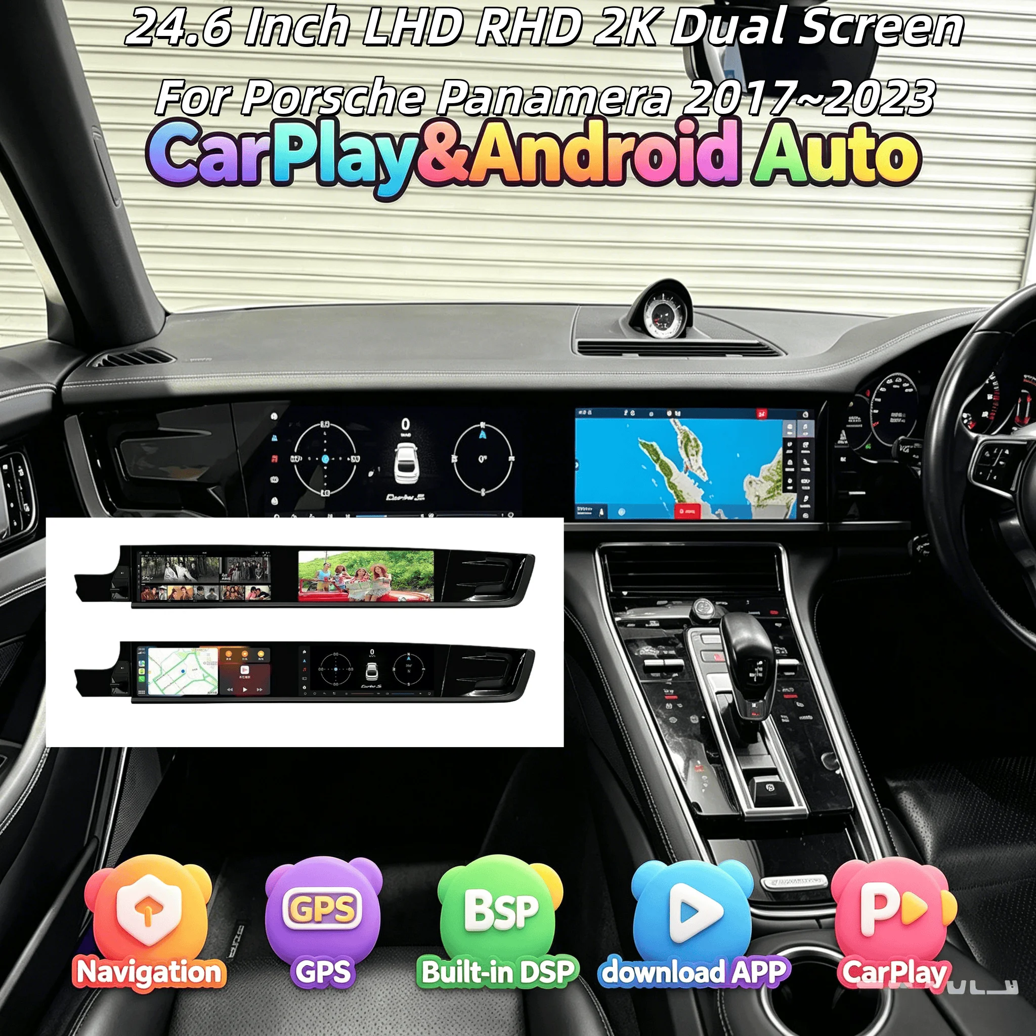 Car Radio 12.3+12.3Inch Interactive For Porsche Panamera 2017-2023 Upgraded New Display Android Auto Stereo Video GPS Carplay
Car Radio 12.3+12.3Inch Interactive For Porsche Panamera 2017-2023 Upgraded New Display Android Auto Stereo Video GPS Carplay