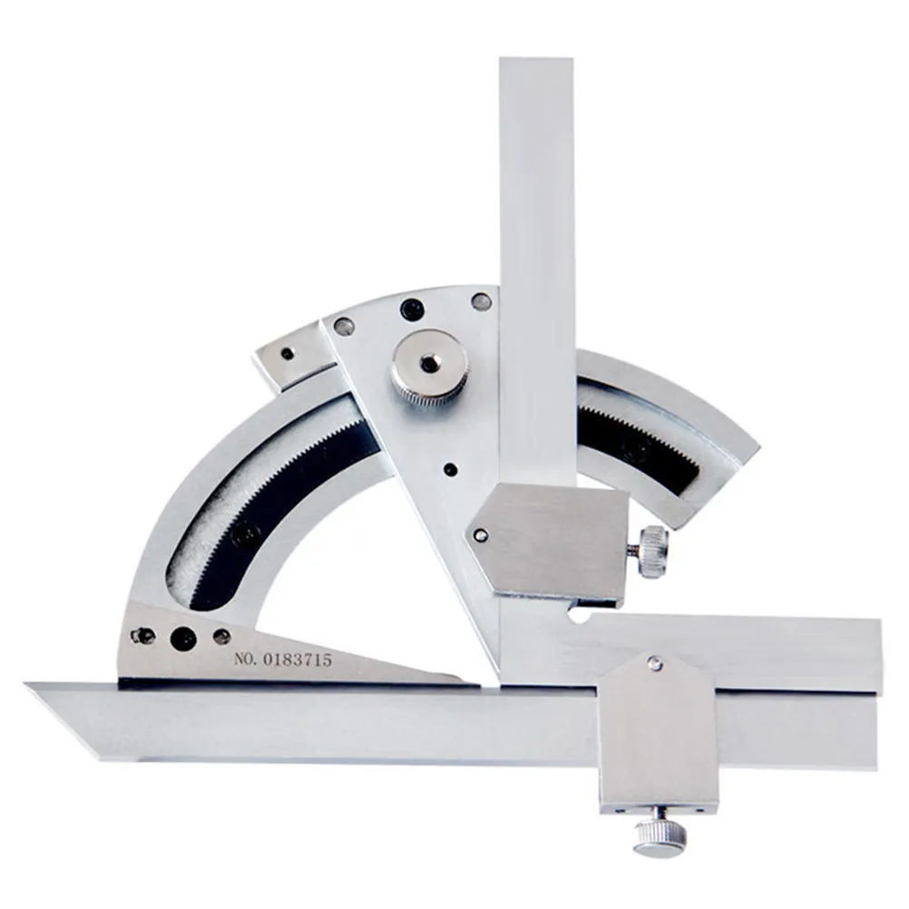 Universal Protractor 0-320 Degree Precision Goniometer Bevel Edge Extension Roller Knob Angle Measuring Ruler Woodworking
Universal Protractor 0-320 Degree Precision Goniometer Bevel Edge Extension Roller Knob Angle Measuring Ruler Woodworking