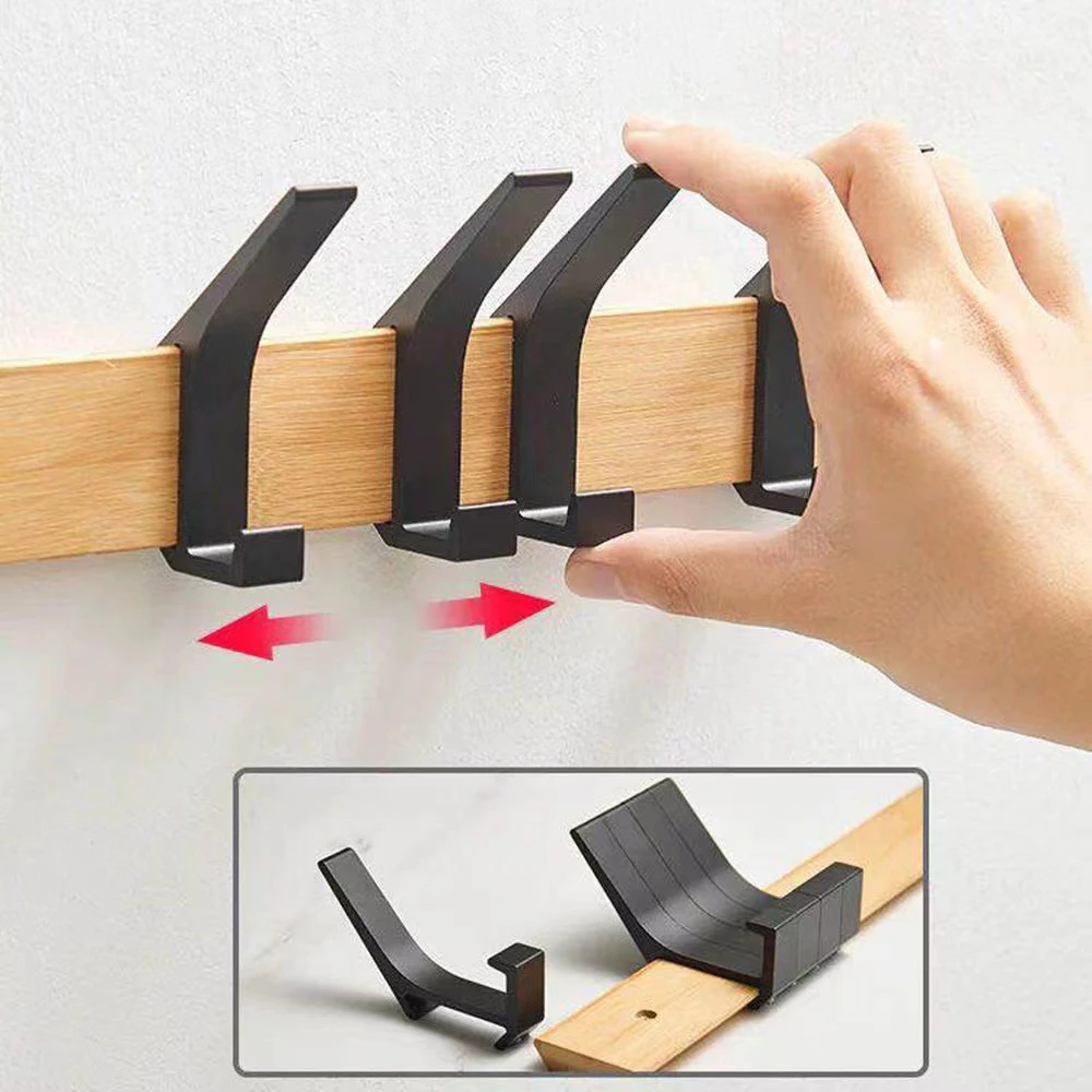 Movable Aluminum Coat Hook Bamboo Wood Space Aluminum Hook Clothes Hook Wood Metal Bedroom Rear Door Hook
Movable Aluminum Coat Hook Bamboo Wood Space Aluminum Hook Clothes Hook Wood Metal Bedroom Rear Door Hook
