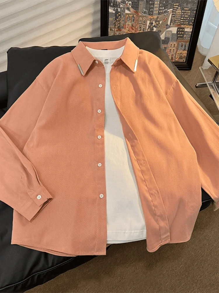 Loose Casual Long Sleeve Embroidered Shirt for Men Spring Lazy Style Couple Outerwear Standard Fit Button down Anti-Wrinkle
Loose Casual Long Sleeve Embroidered Shirt for Men Spring Lazy Style Couple Outerwear Standard Fit Button down Anti-Wrinkle