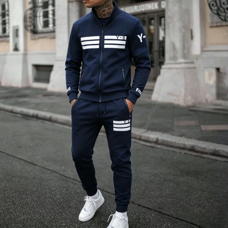 Men's Tracksuit Sweatshirts + Sweatpants 2 Pieces Sets Men Spring Autumn Daily Casual Sports Outfit Male Fashion Outerwear Sets
Men's Tracksuit Sweatshirts + Sweatpants 2 Pieces Sets Men Spring Autumn Daily Casual Sports Outfit Male Fashion Outerwear Sets