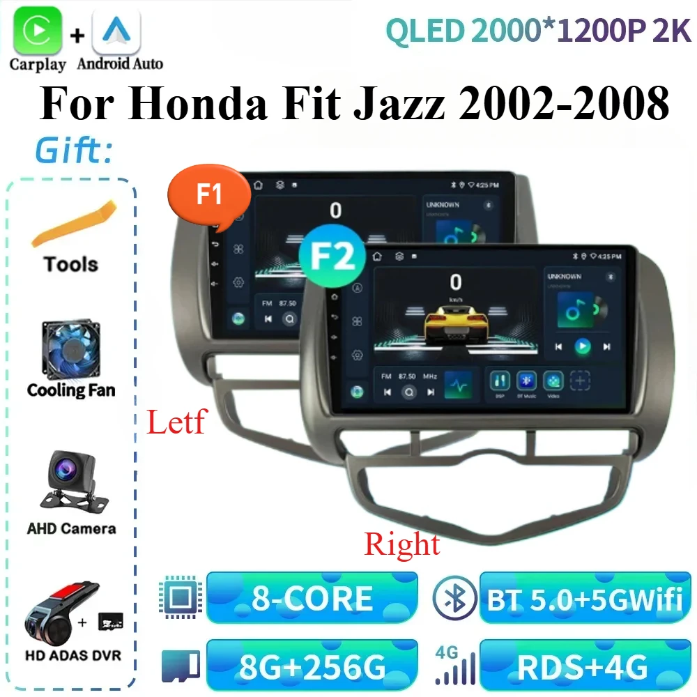 For Honda Fit Jazz 2002-2008 Navigation 4G Wireless Bluetooth CarPlay Radio Multimedia Video Player Navigation Screen Android 14
For Honda Fit Jazz 2002-2008 Navigation 4G Wireless Bluetooth CarPlay Radio Multimedia Video Player Navigation Screen Android 14