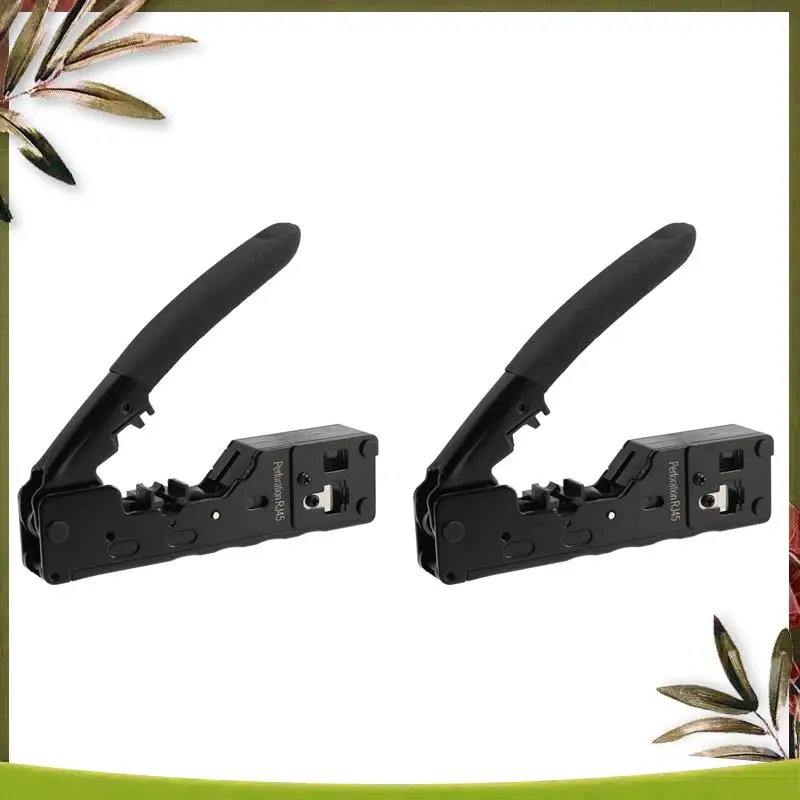 New-2X Cat5 Cat6 Cat7 Pass Through Crimper For RJ45 RJ12 RJ11 Network Connectors Modular Plugs Ethernet Cables EZ Crimp Tool
New-2X Cat5 Cat6 Cat7 Pass Through Crimper For RJ45 RJ12 RJ11 Network Connectors Modular Plugs Ethernet Cables EZ Crimp Tool