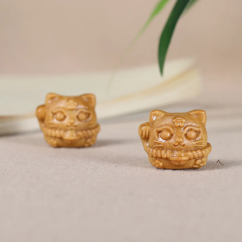 Sandalwood Carved Lucky Cute Cat - Buddhist Prayer Beads Bracelet Accessory, DIY Phone Keychain, Bag Charm Wholesale
Sandalwood Carved Lucky Cute Cat - Buddhist Prayer Beads Bracelet Accessory, DIY Phone Keychain, Bag Charm Wholesale