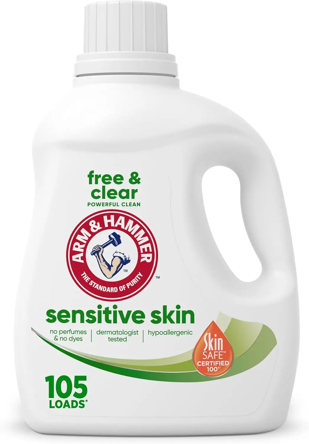 Liquid Laundry Detergent for Sensitive Skin, 105 fl oz, 105 Loads, Dye Free & Fragrance Free
Liquid Laundry Detergent for Sensitive Skin, 105 fl oz, 105 Loads, Dye Free & Fragrance Free