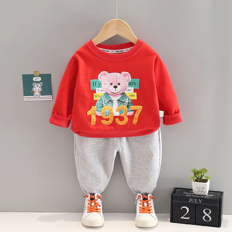 Spring Autumn Toddler Outfits Baby Boy Clothes 18 Months Cartoon Printed Pullover Long Sleeve Hoodies and Pants Kids' Sportswear
Spring Autumn Toddler Outfits Baby Boy Clothes 18 Months Cartoon Printed Pullover Long Sleeve Hoodies and Pants Kids' Sportswear