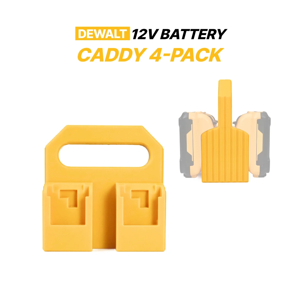Compatible Dewalt 12V Battery Caddy 4 Pack Heavy-Duty Battery Holder for Dewalt 12V Batteries Tool Bag Organization
Compatible Dewalt 12V Battery Caddy 4 Pack Heavy-Duty Battery Holder for Dewalt 12V Batteries Tool Bag Organization