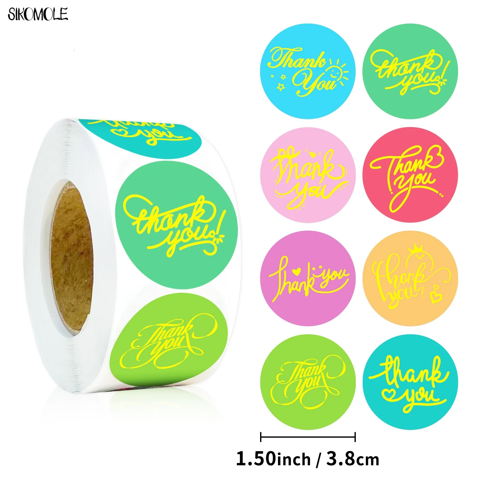 500pcs Round Thank You Stickers Aesthetic Handmade Seal Labels Birthday Party Stationery DIY Kid Guitar Skateboard Toy Sticker
500pcs Round Thank You Stickers Aesthetic Handmade Seal Labels Birthday Party Stationery DIY Kid Guitar Skateboard Toy Sticker