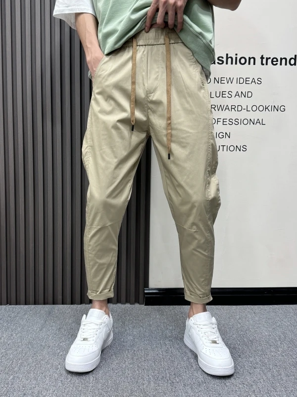 Мужские летние легкие дышащие повседневные брюки свободного кроя с прямыми штанинами, в стиле Harlan, рабочие, модные, широкие брюки
Мужские летние легкие дышащие повседневные брюки свободного кроя с прямыми штанинами, в стиле Harlan, рабочие, модные, широкие брюки