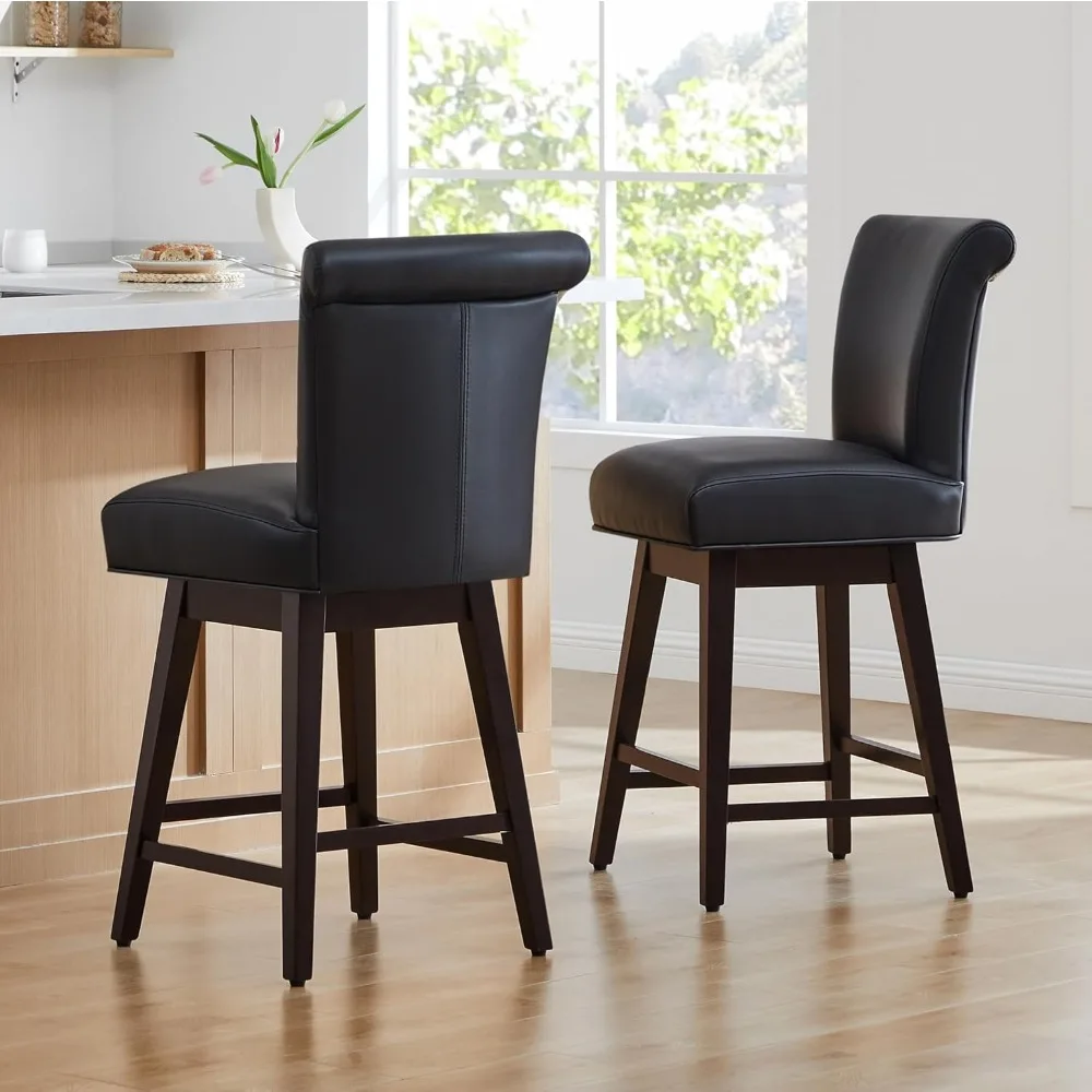 30 Inch Counter Height Swivel Bar Stools Set of 2, Upholstered Faux Leather Swivel Bars stool Chairs with Back, Bar Stools
30 Inch Counter Height Swivel Bar Stools Set of 2, Upholstered Faux Leather Swivel Bars stool Chairs with Back, Bar Stools