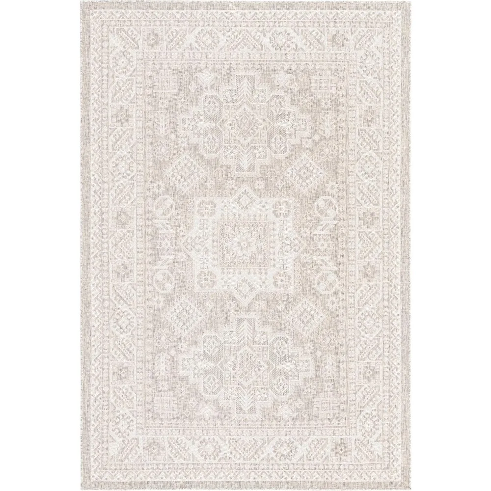 Outdoor Aztec Collection Rug – 6' x 9' Light Gray Flatweave Rug Perfect for Living Rooms, Large Dining Rooms, Open Floorplans
Outdoor Aztec Collection Rug – 6' x 9' Light Gray Flatweave Rug Perfect for Living Rooms, Large Dining Rooms, Open Floorplans