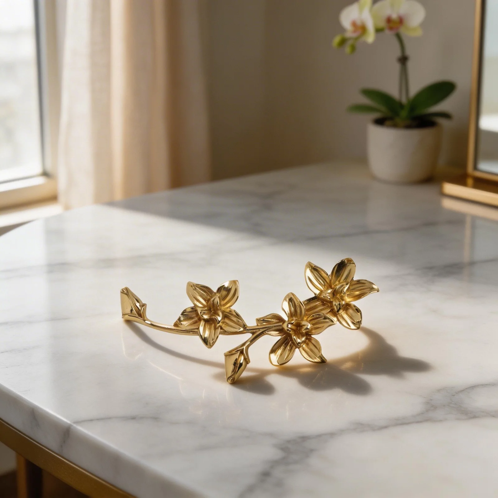 Elegant Cabinet Pull Flower-shaped Handle Hole Spacing 61mm Resists Tarnish Suitable For Drawers Furniture Hardware
Elegant Cabinet Pull Flower-shaped Handle Hole Spacing 61mm Resists Tarnish Suitable For Drawers Furniture Hardware
