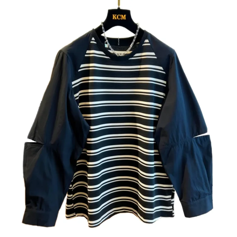 SuperAen Korean Style Design Loose Retro Striped Long-sleeved T-shirt Women Spring and Autumn New Fashion Oversize Pullover Tops
SuperAen Korean Style Design Loose Retro Striped Long-sleeved T-shirt Women Spring and Autumn New Fashion Oversize Pullover Tops
