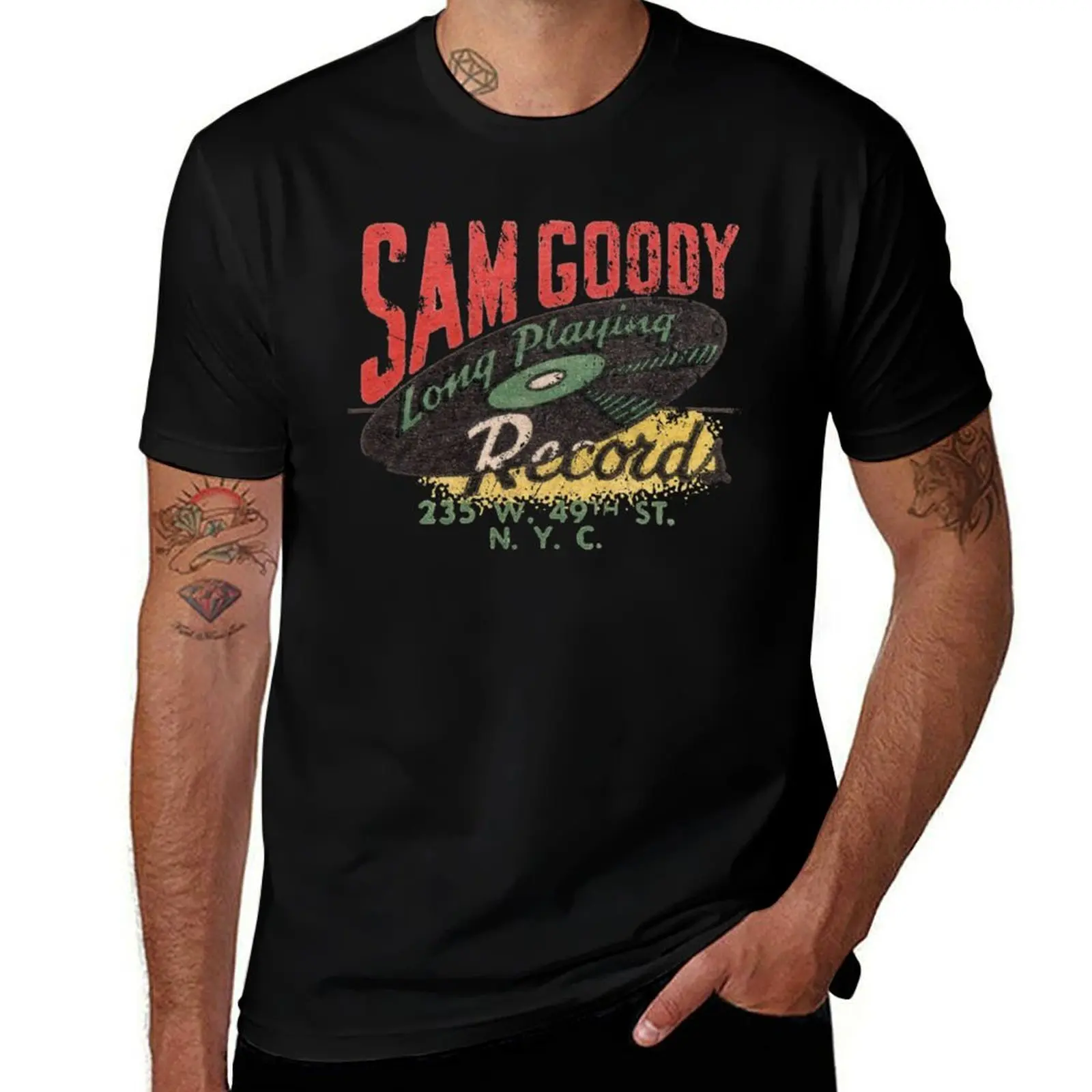 Sam Goody Records T-Shirt Simple Trendy Casual T-Shirt
Sam Goody Records T-Shirt Simple Trendy Casual T-Shirt