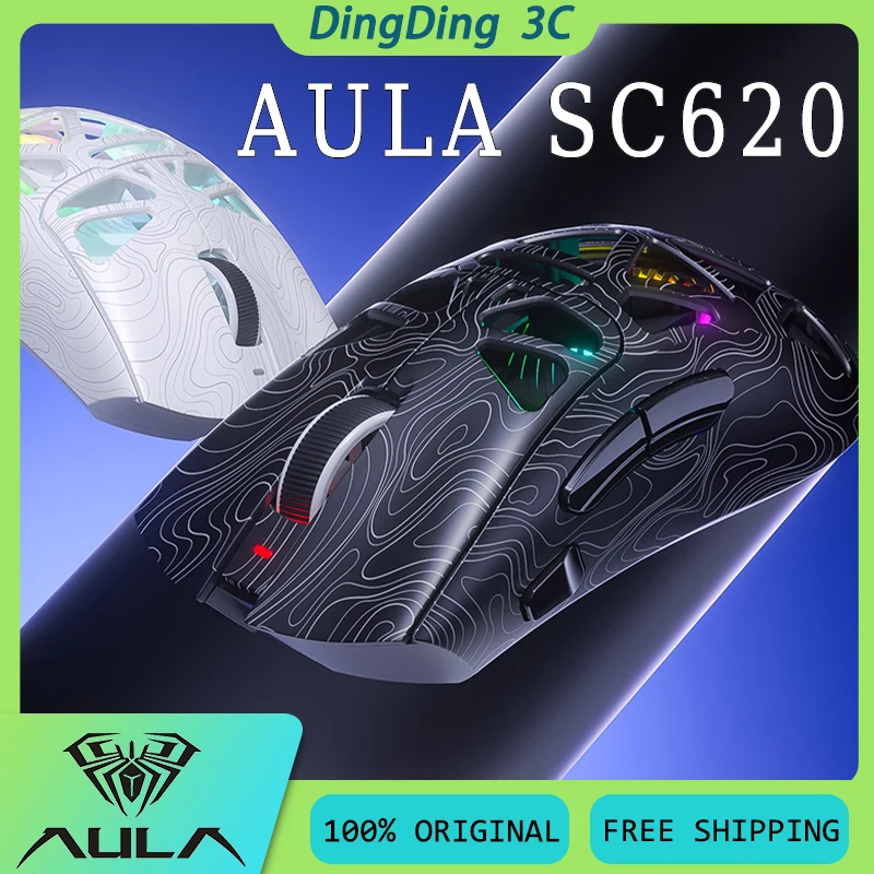 Aula SC620 Wireless Bluetooth Mouse 3Mode Hollow Out Design Long Battery Life Low Latency Lightweight Office Gaming Mouse Custom
Aula SC620 Wireless Bluetooth Mouse 3Mode Hollow Out Design Long Battery Life Low Latency Lightweight Office Gaming Mouse Custom