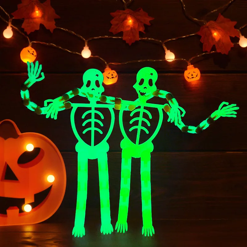 Halloween Fidgets Sensory Toys Removable Chain Skeleton Fluorescent Stress Relief Toy Party Luminous Hanging Skeleton Decoration
Halloween Fidgets Sensory Toys Removable Chain Skeleton Fluorescent Stress Relief Toy Party Luminous Hanging Skeleton Decoration