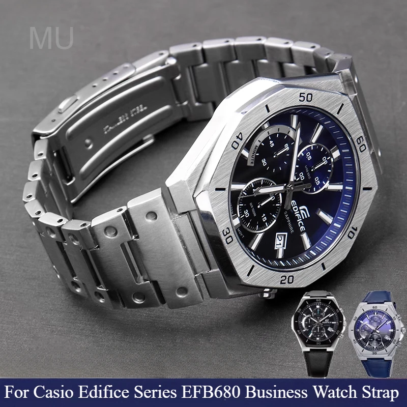 Durable for Casio Edifice EFB680 Watch Strap Folding Clasp System Steel Metal Bracelet Business Watche Strap 14x26mm Steel Black
Durable for Casio Edifice EFB680 Watch Strap Folding Clasp System Steel Metal Bracelet Business Watche Strap 14x26mm Steel Black