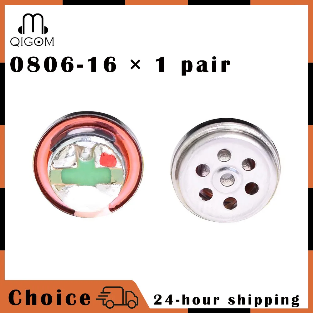 QIGOM Bass Earphone Sound Unit Driver 7.8MM 16ohms 100dB High Rigidity Titanium Metal Diaphragm Softer Sound 0806-16 1 Pair
QIGOM Bass Earphone Sound Unit Driver 7.8MM 16ohms 100dB High Rigidity Titanium Metal Diaphragm Softer Sound 0806-16 1 Pair