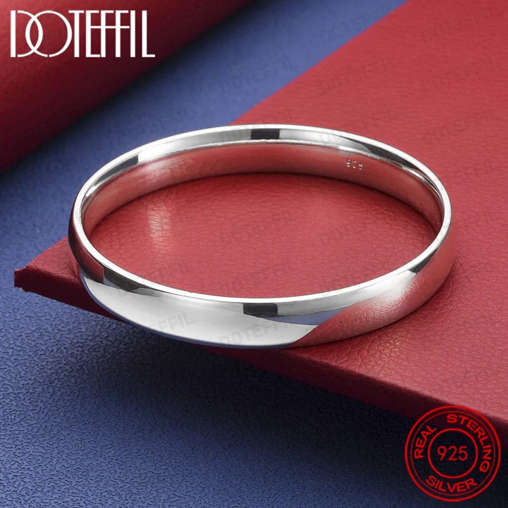 925 Sterling Silver 10mm Smooth Solid Bracelet Bangles For Women Men Wedding Engagement Party Jewelry
925 Sterling Silver 10mm Smooth Solid Bracelet Bangles For Women Men Wedding Engagement Party Jewelry