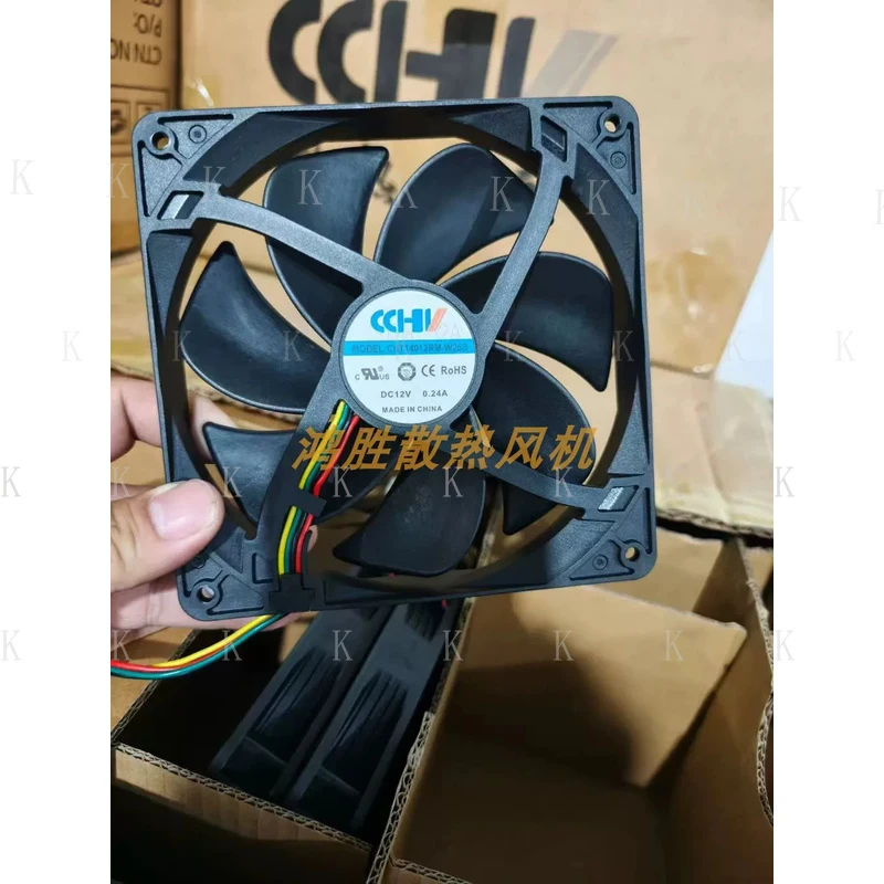 C FOR 1PCS CCHV CHT14012RM-W25 wbr/ B 12VDC 0.24A 4-wire cooling fan 14cm
C FOR 1PCS CCHV CHT14012RM-W25 wbr/ B 12VDC 0.24A 4-wire cooling fan 14cm
