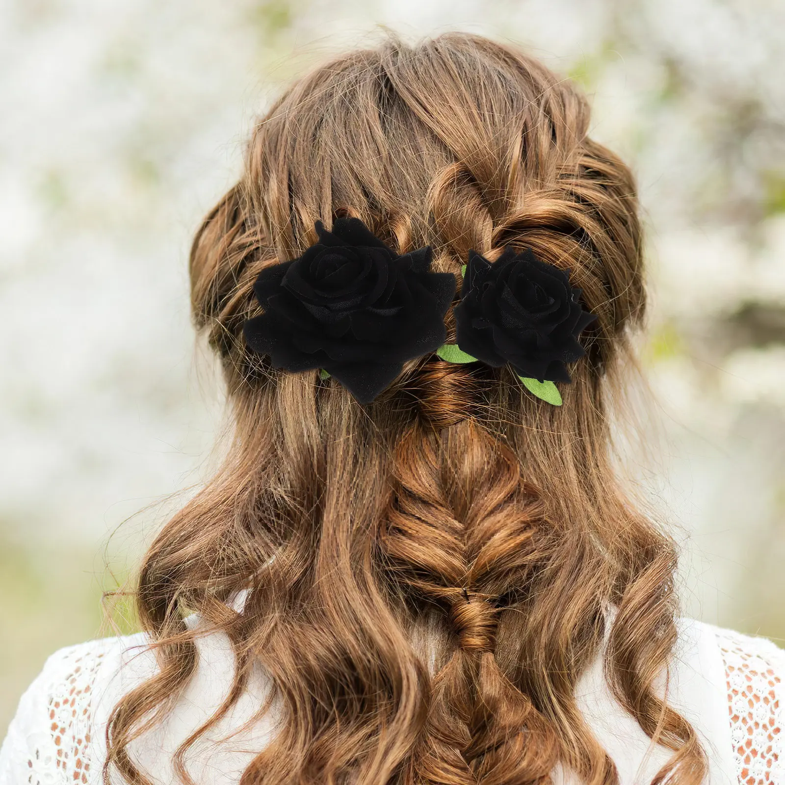 1Set Realistic Black Rose Hair Clips Floral Hair Accessories Set for Bridal Wedding Bridesmaid Flower Girl Fabric Rose Comb
1Set Realistic Black Rose Hair Clips Floral Hair Accessories Set for Bridal Wedding Bridesmaid Flower Girl Fabric Rose Comb