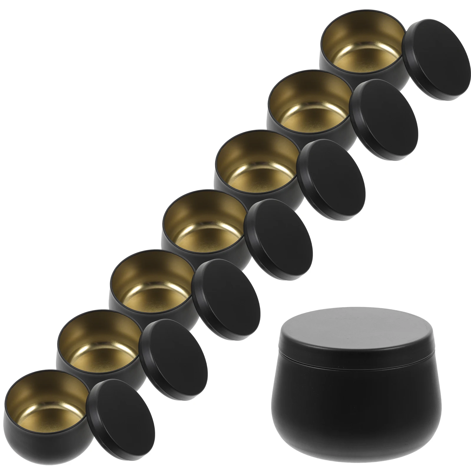 24 Pcs Candy Tea Sealed Cans Small Metal Container Tinplate Jar Empty Tins with Lids Black Storage Case Food Office
24 Pcs Candy Tea Sealed Cans Small Metal Container Tinplate Jar Empty Tins with Lids Black Storage Case Food Office