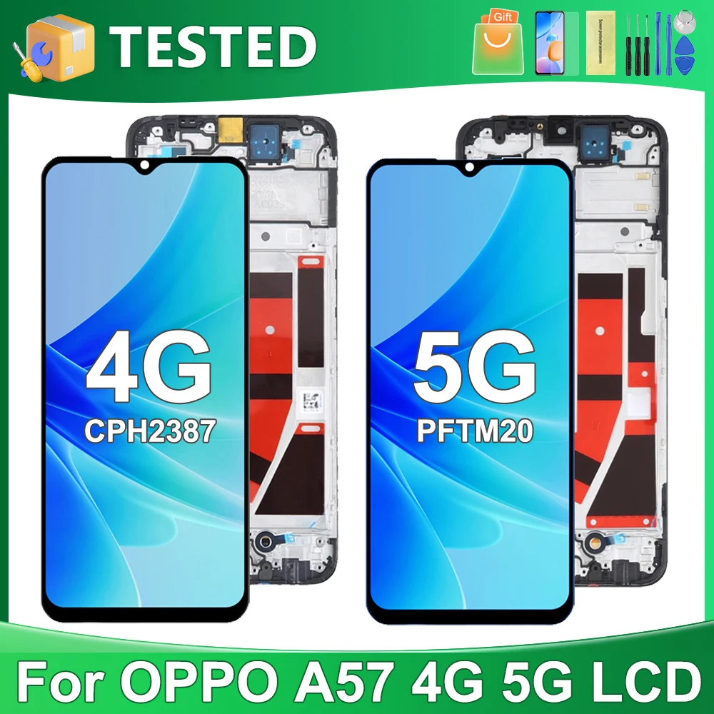 OEM For OPPO A57 4G CPH2387 For OPPO A57 5G PFTM20 LCD Display Touch Screen Digitizer Assembly Replacement
OEM For OPPO A57 4G CPH2387 For OPPO A57 5G PFTM20 LCD Display Touch Screen Digitizer Assembly Replacement