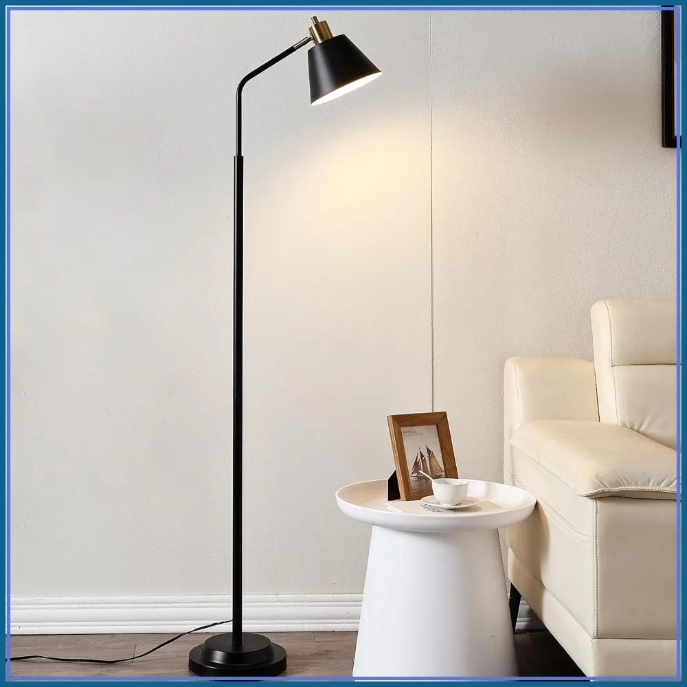 65.3" Floor Lamp for Living Room, Black, Adjustable Head, Dual Base, Industrial Standing Lamp, Bulb Included
65.3" Floor Lamp for Living Room, Black, Adjustable Head, Dual Base, Industrial Standing Lamp, Bulb Included