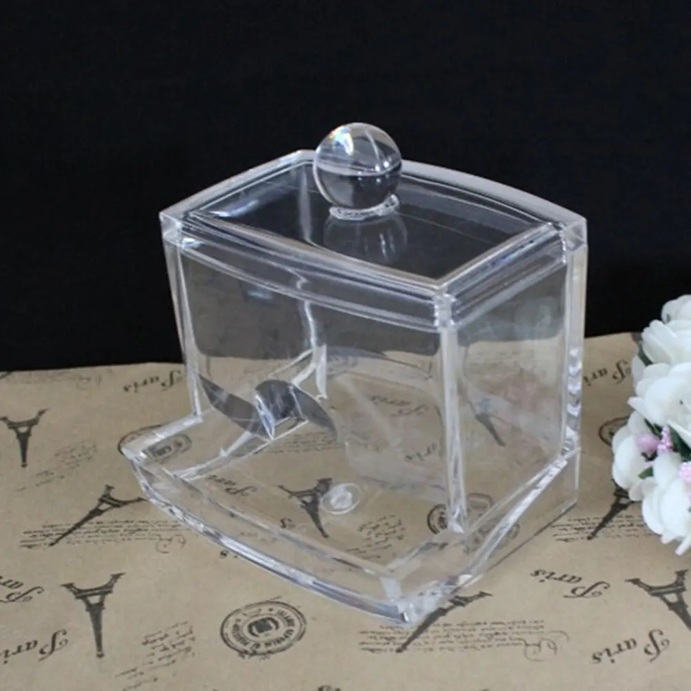 Crystal Cotton Swabs Storage Box Transparent Acrylic Organizer Desktop Container For Cotton Pads Brushes Makeup
Crystal Cotton Swabs Storage Box Transparent Acrylic Organizer Desktop Container For Cotton Pads Brushes Makeup