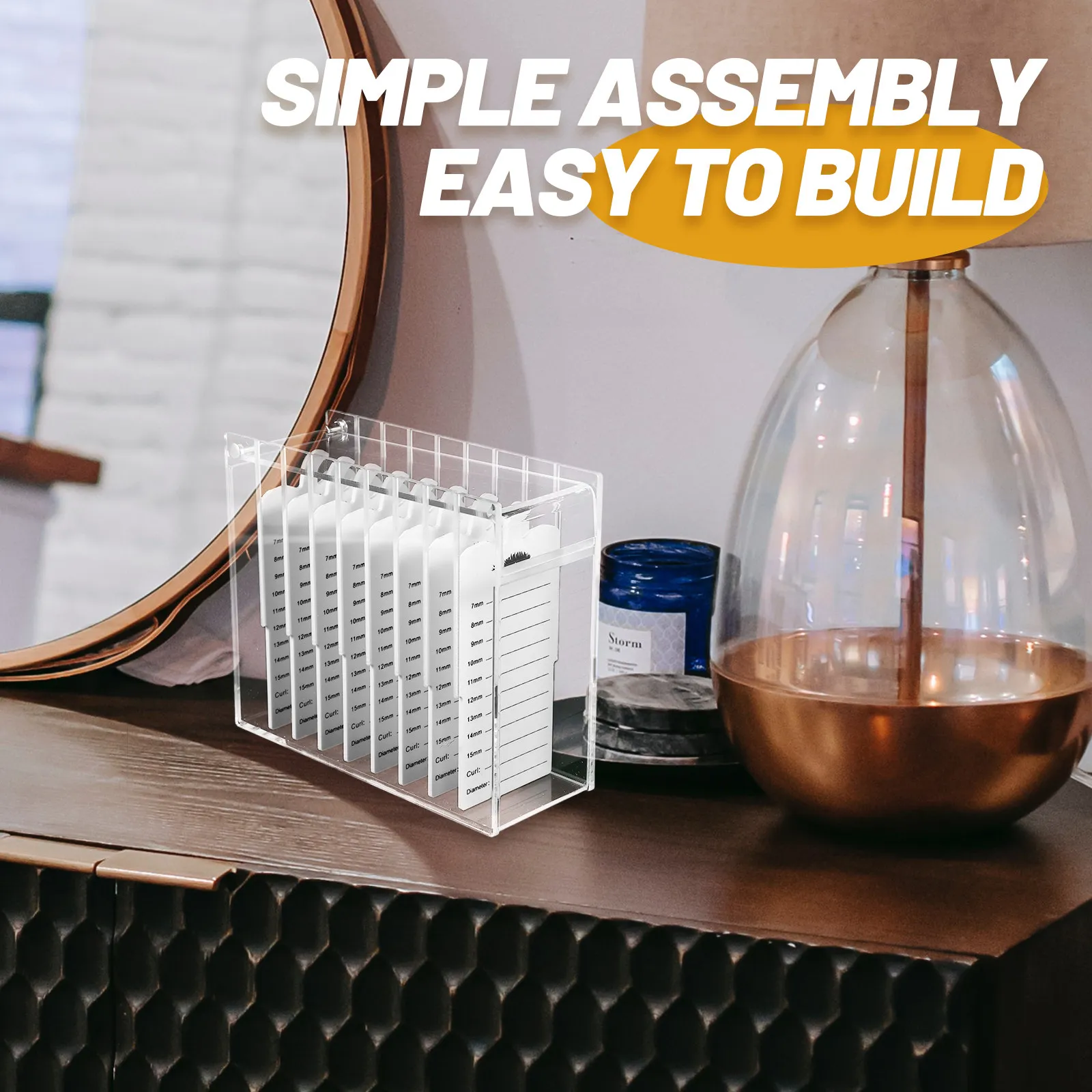 Multi Layer Acrylic False Eyelash Storage Box Compact Lightweight Portable Clear Organizer for Travel Dating Office Shopping
Multi Layer Acrylic False Eyelash Storage Box Compact Lightweight Portable Clear Organizer for Travel Dating Office Shopping