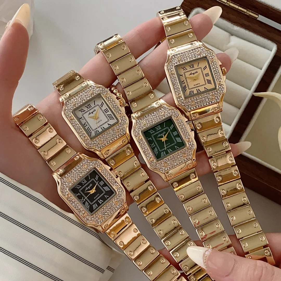 Модные квадратные женские часы с ремешком из золотого сплава, женские кварцевые часы, деловые женские часы-браслет, наручные часы reloj mujer
Модные квадратные женские часы с ремешком из золотого сплава, женские кварцевые часы, деловые женские часы-браслет, наручные часы reloj mujer