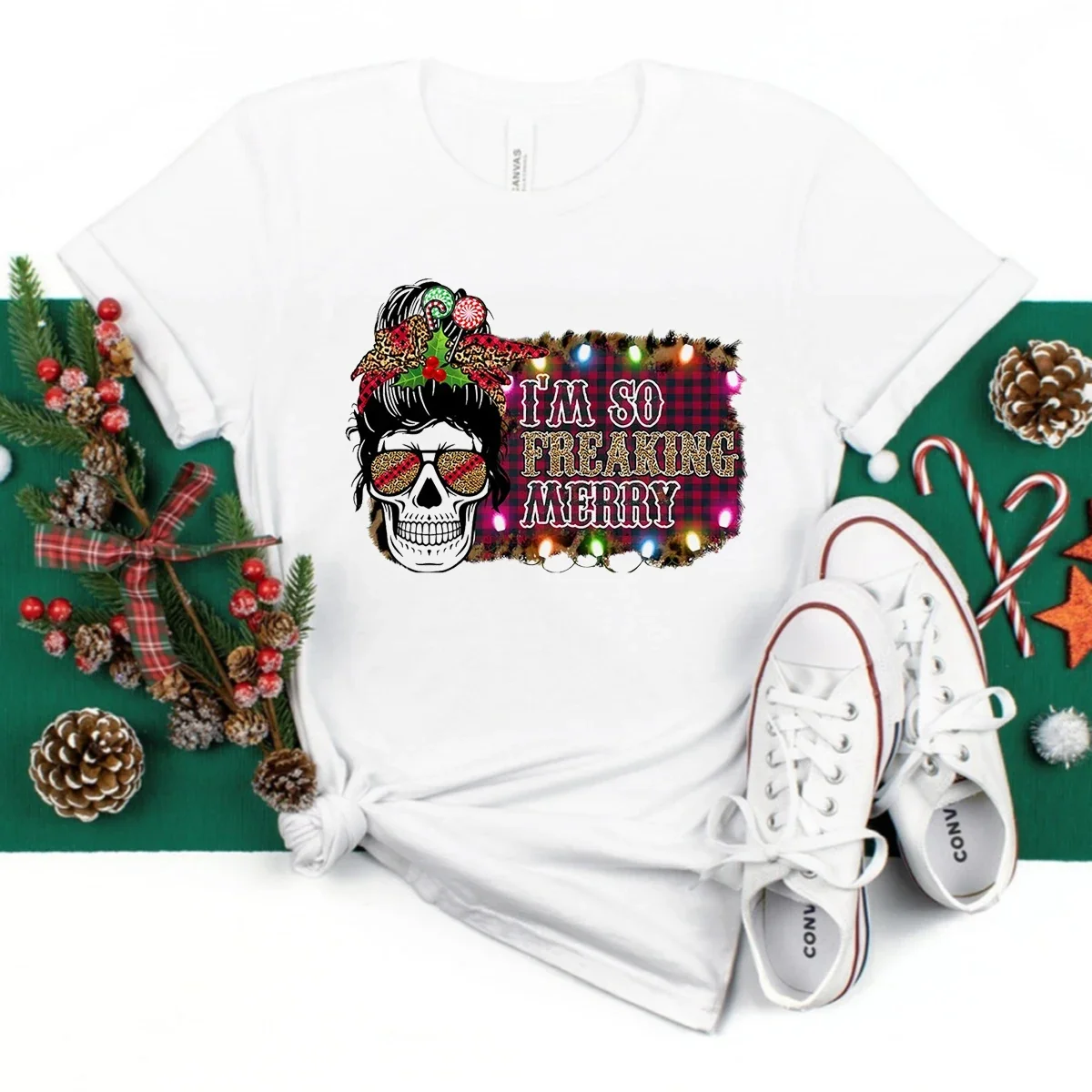 Kawaii Friends Christma Heat Merry Christmas T-Shirt Funny T Shirt Women Clothes Female Clotheing Tees Tops Short Sleeve Tshirt
Kawaii Friends Christma Heat Merry Christmas T-Shirt Funny T Shirt Women Clothes Female Clotheing Tees Tops Short Sleeve Tshirt