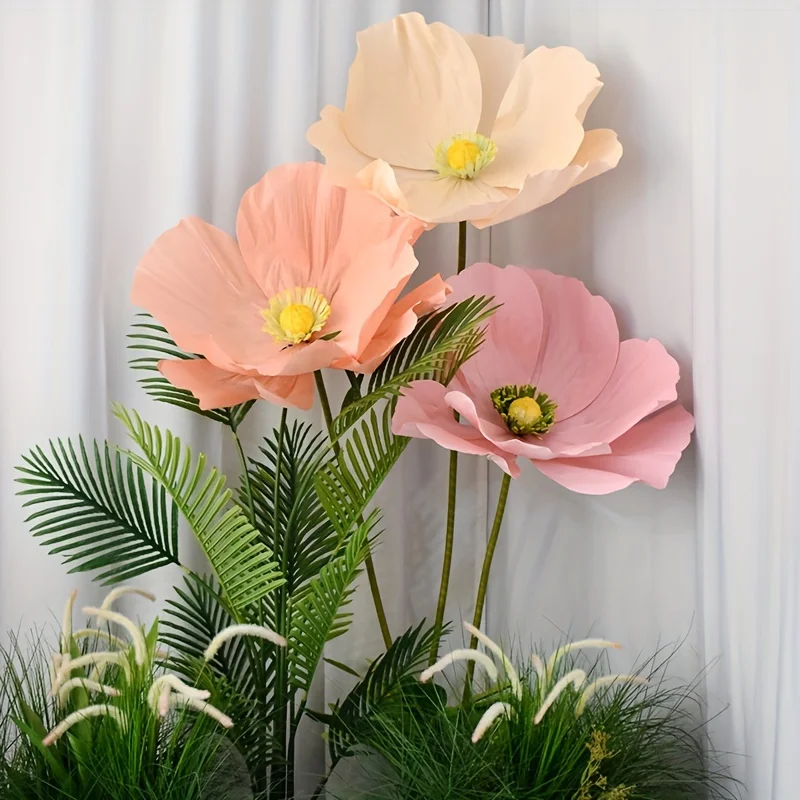 Giant Realistic Wedding Paper Flower - Yu Meiren Artificial Blooms for Outdoor/, Large Wrinkled petals Fake Flowers suitable for Weddings, Exhibitions, Valentine's Day, Spring Parties (No Container Included)
Giant Realistic Wedding Paper Flower - Yu Meiren Artificial Blooms for Outdoor/, Large Wrinkled petals Fake Flowers suitable for Weddings, Exhibitions, Valentine's Day, Spring Parties (No Container Included)