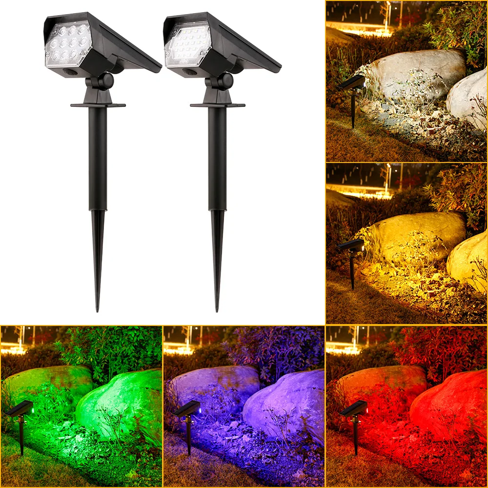 Solar Spotlights Outdoor Waterproof Floor Mounted Lawn Lights Dual Purpose Floor Lamp Wall Lamp Landscape Garden Tree Lights
Solar Spotlights Outdoor Waterproof Floor Mounted Lawn Lights Dual Purpose Floor Lamp Wall Lamp Landscape Garden Tree Lights