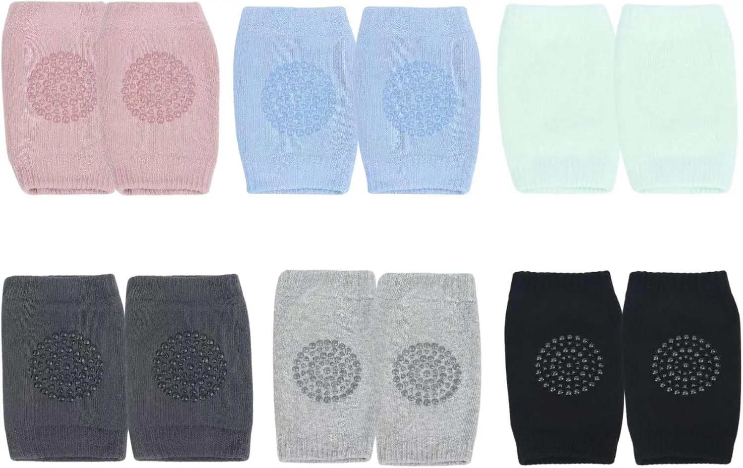Non-Slip Baby Crawling Knee Pads, 6 Pairs Soft Breathable Knee Protectors for Infants & Toddlers 6-24 Months
Non-Slip Baby Crawling Knee Pads, 6 Pairs Soft Breathable Knee Protectors for Infants & Toddlers 6-24 Months