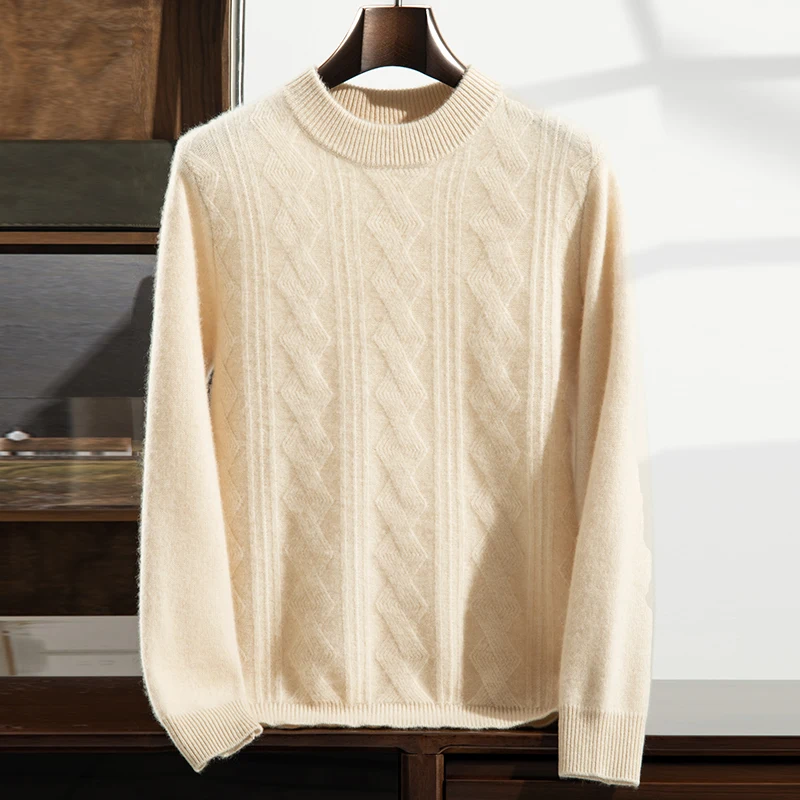 Мужской свитер с круглым вырезом, 100% кашемир, вязаный, повседневный, жаккардовый, однотонный, теплый базовый слой, осень-зима, мужская одежда
Мужской свитер с круглым вырезом, 100% кашемир, вязаный, повседневный, жаккардовый, однотонный, теплый базовый слой, осень-зима, мужская одежда