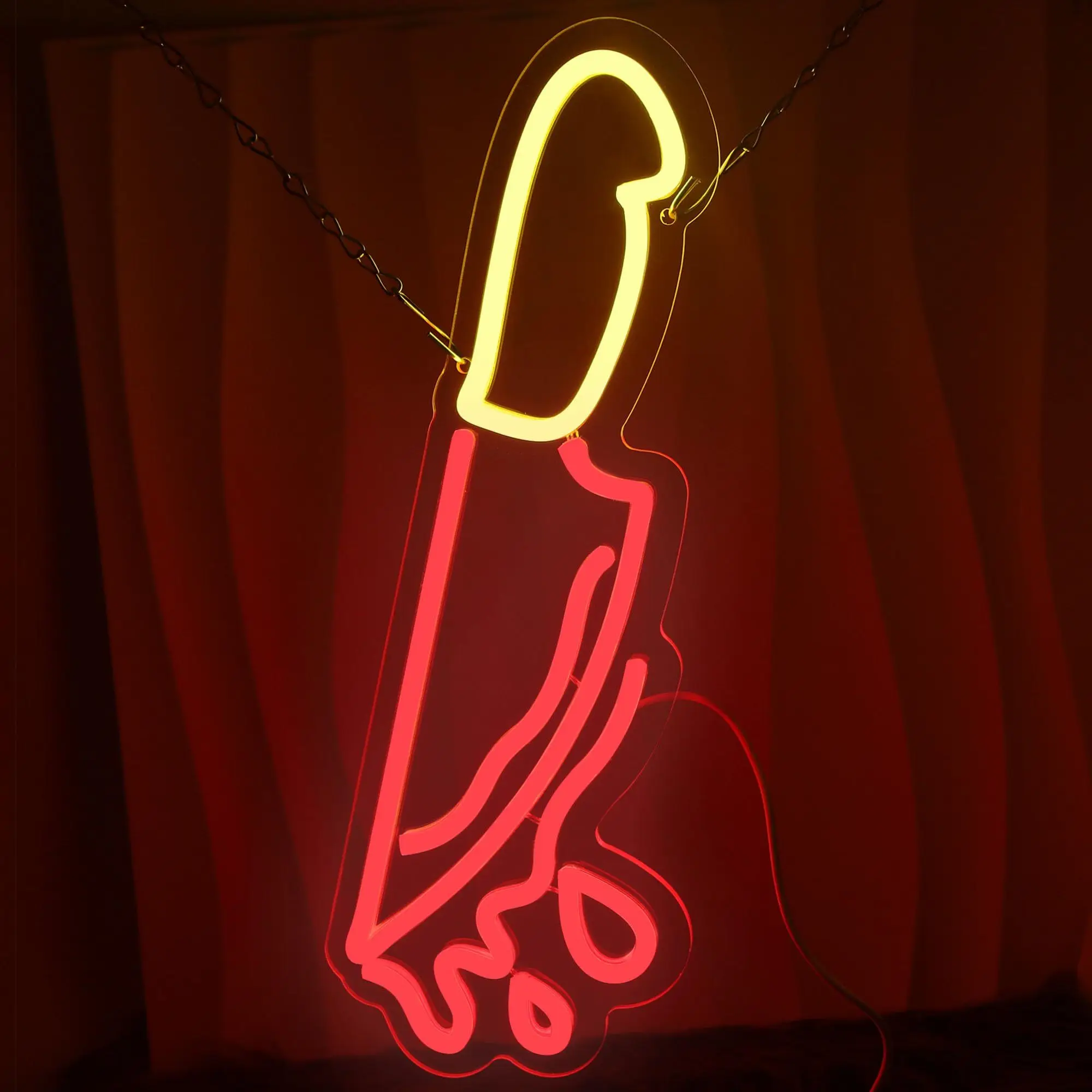 Knife neon, USB powered, with dimmer switch, suitable for kitchens, bars and craft spaces
Knife neon, USB powered, with dimmer switch, suitable for kitchens, bars and craft spaces
