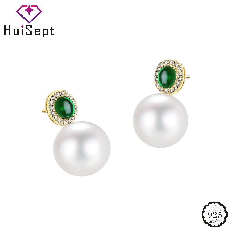 HuiSept Luxury Pearl Earrings 925 Silver Jewelry with Zircon Gemstone Accessories Drop Earring for Women Wedding Party Gift
HuiSept Luxury Pearl Earrings 925 Silver Jewelry with Zircon Gemstone Accessories Drop Earring for Women Wedding Party Gift