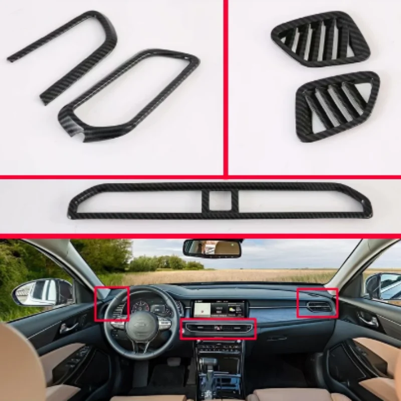 For Kia K7 Cadenza (YG)2019-2023 Carbon Fiber Style Air Vent Outlet Cover Dashboard Trim Bezel Frame Molding Garnish
For Kia K7 Cadenza (YG)2019-2023 Carbon Fiber Style Air Vent Outlet Cover Dashboard Trim Bezel Frame Molding Garnish