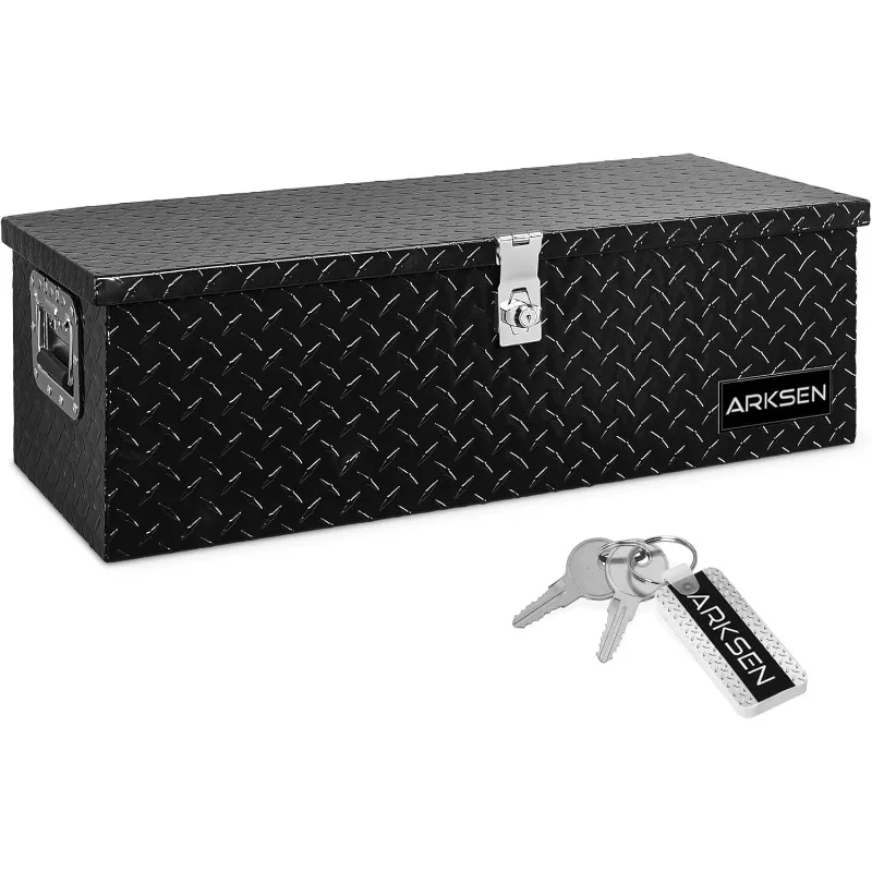 ARKSEN 30 Inch Heavy Duty Aluminum Diamond Plate Tool Box Chest Box Pick Up Truck Bed RV Trailer Toolbox Storage Lockable
ARKSEN 30 Inch Heavy Duty Aluminum Diamond Plate Tool Box Chest Box Pick Up Truck Bed RV Trailer Toolbox Storage Lockable