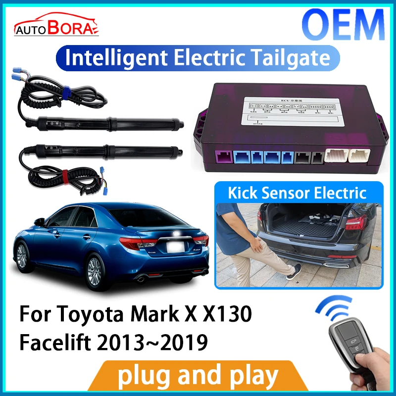 AutoBora Intelligent Electric Tailgate Automatic Lifting Kit Remote Control Opener for Toyota Mark X X130 Facelift 2013~2019
AutoBora Intelligent Electric Tailgate Automatic Lifting Kit Remote Control Opener for Toyota Mark X X130 Facelift 2013~2019